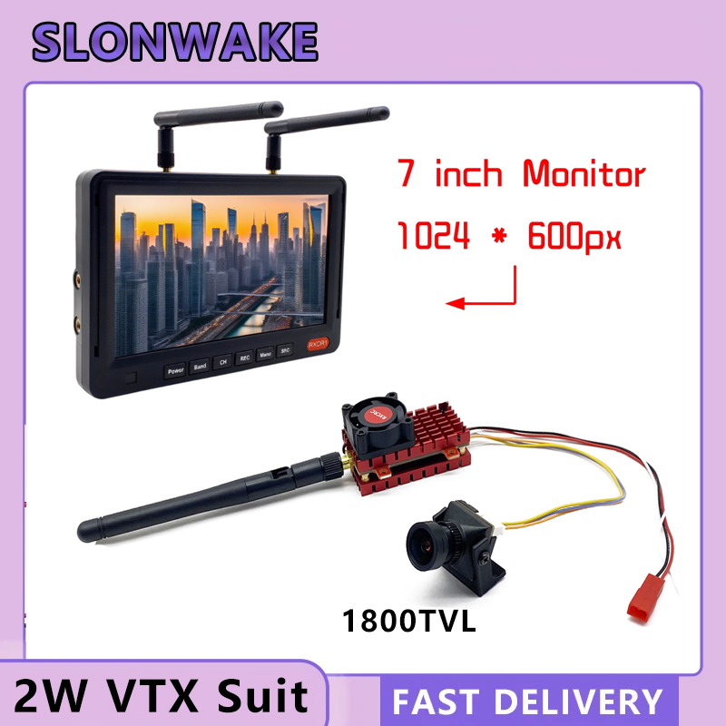 SLONWAKE 5.8G 2W VTX FPV 1800T - Drone Racing Camera 评论和价格