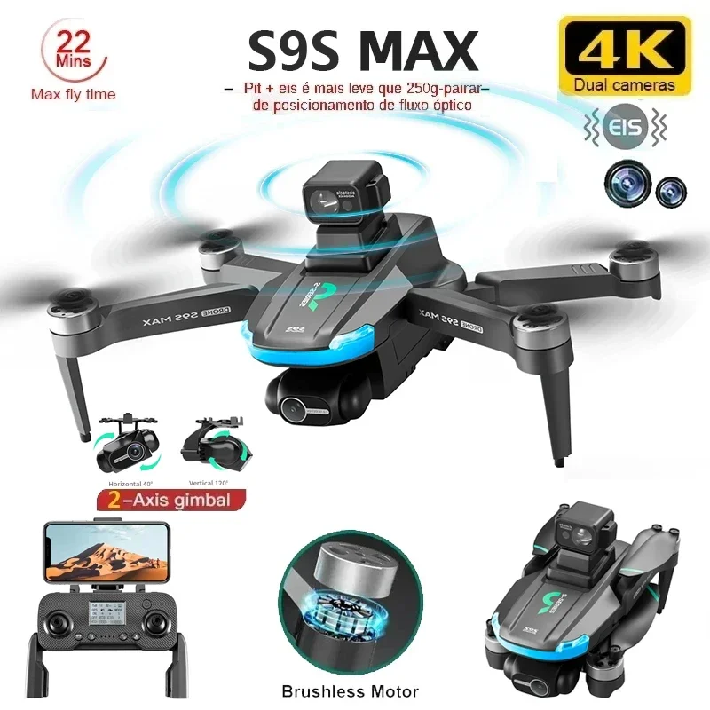 NEW S9S MAX MINI Drone 4K 2-Ax - Drone Racing Camera 评论和价格