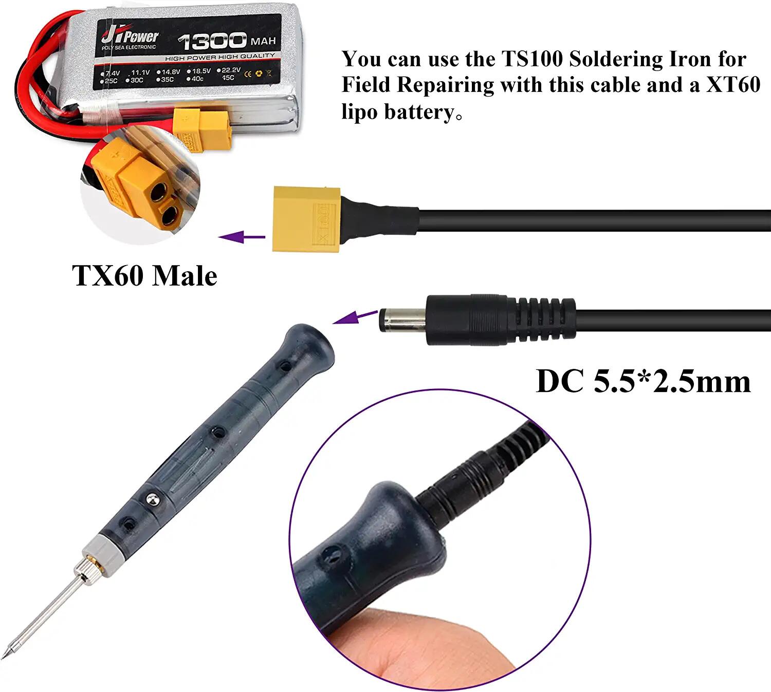 XT60 Adapter Cable XT60 Male t - Drone Racing Gate 评论和价格
