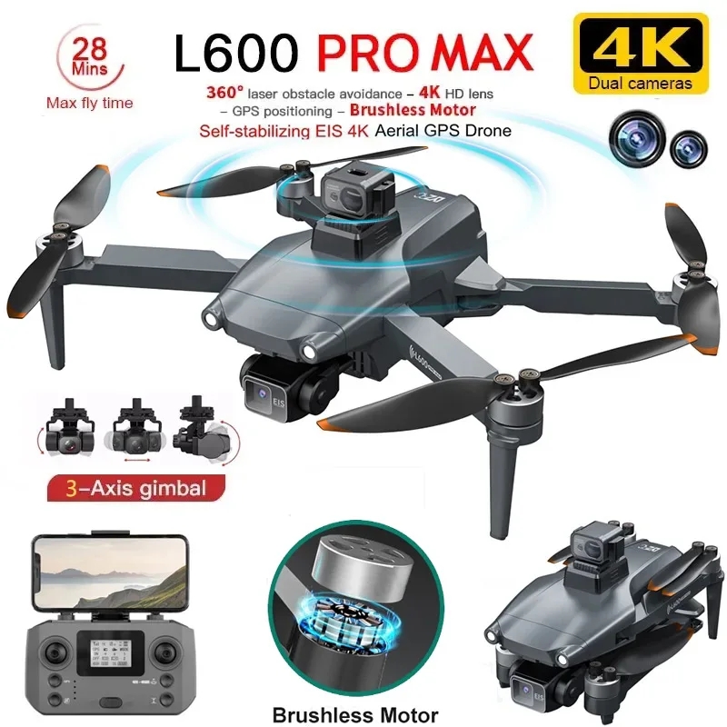 L600 PRO MAX GPS Drone Profess - Drone Racing Camera 评论和价格