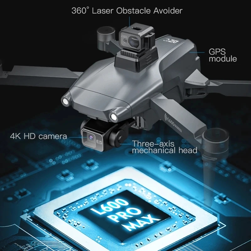 L600 PRO MAX GPS Drone Profess - Drone Racing Camera 评论和价格