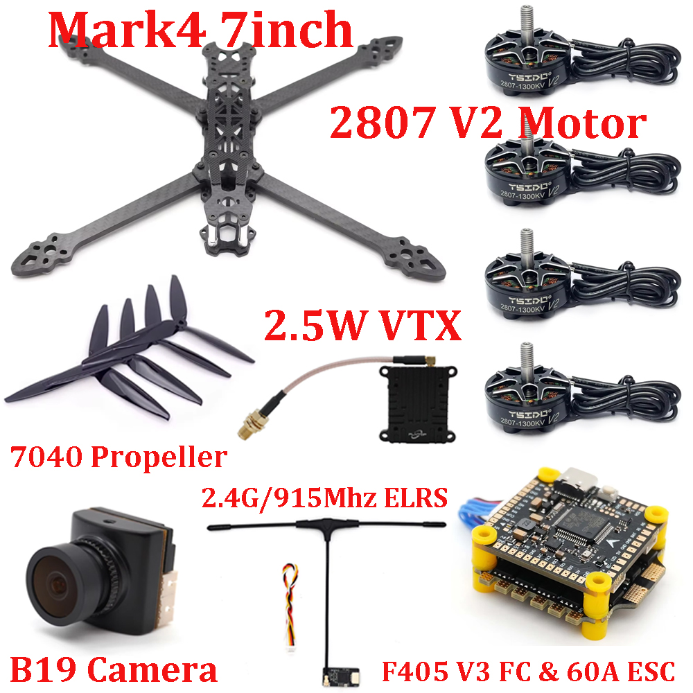 Mark4 7inch Frame Kit F405 V3  - Drone Racing Esc 评论和价格